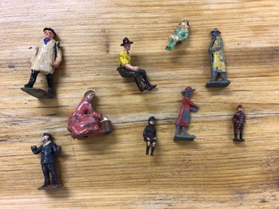 Lot 2386 - Selection of Britains lead farm animals & figures including Horse drawn plough and others