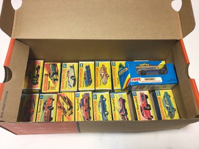 Lot 2395 - Matchbox Suprfast models in original boxes (16) plus one other (17)