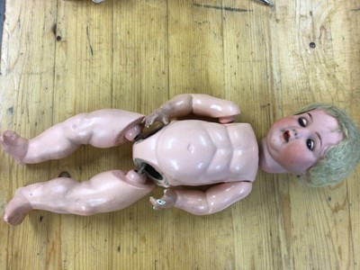 Lot 2427 - Doll Armand Marseille Bisque head marked 996 A10M, composite body and limbs, needs restringing.