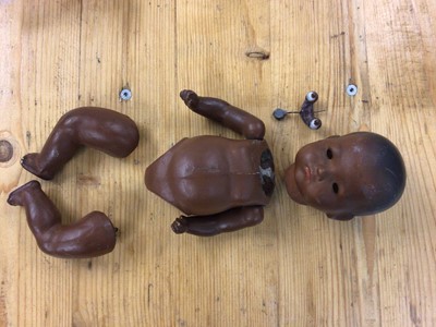 Lot 2428 - Doll Armand Marseille Black Dream Baby bisque head marked 341/3k, composite body and limbs.