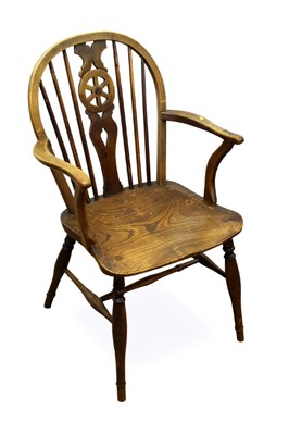 Lot 1397 - 19th century beech and elm Windsor chair