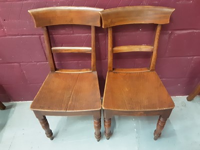 Lot 901 - Set of six 19th century elm Essex chairs