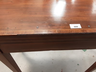 Lot 900 - Regency mahogany card table