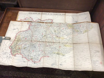 Lot 219 - 1821 folding map of Essex and 1906 official map