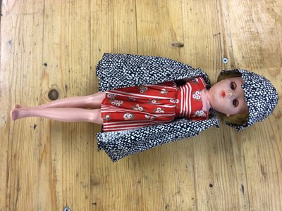 Lot 2433 - Doll - 1950's Roddy teenage doll in original clothing. 18cms.