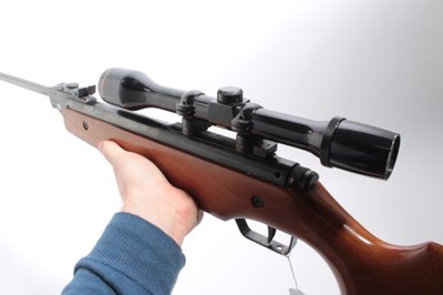 Lot 1075 - Air Rifle- Original Mod. 45 calibre break action air rifle, with A.S.I. 4x 40 scope