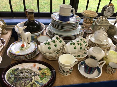 Lot 28 - Large quantity of ceramics including Worcester, Portmeirion, tea and dinner wares etc