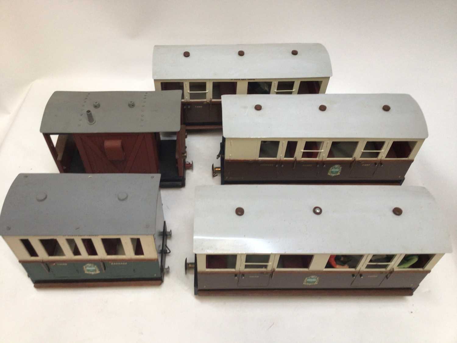 Lot 2419 - Scratchbuilt wooden models of caarriages,