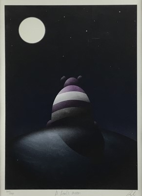 Lot 202 - Peter Smith signed limited edition print- 'A fools moon', signed and numbered 269 of 295 in glazed frame