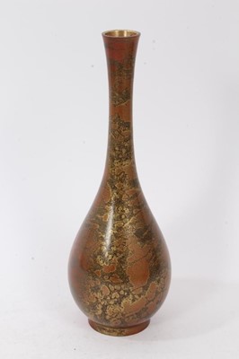 Lot 752 - Early 20th century Japanese patinated bronze vase