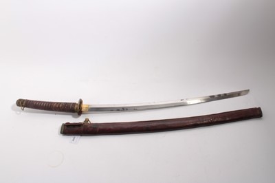 Lot 1004 - Second World War Japanese Officers Katana sword