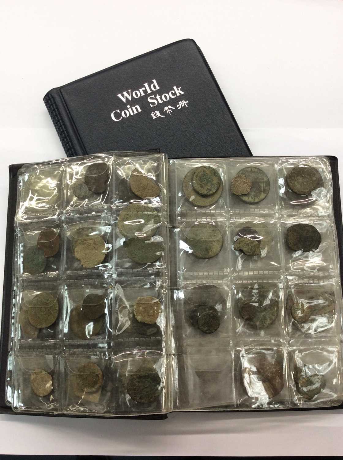 Lot 195 - Two World Coin Stock albums of coins including Roman and Greek examples