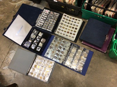 Lot 256 - Five albums of coins, including commemorative