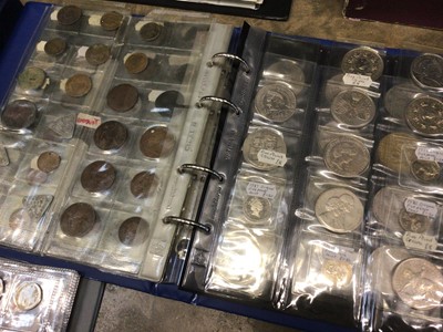 Lot 256 - Five albums of coins, including commemorative