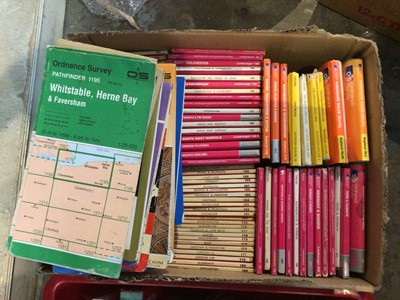 Lot 157 - Four Boxes of English and European OS Maps and others