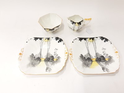 Lot 1243 - Shelley - 'Sunrise and Talltrees ' pattern teaware - 37 pieces