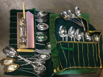 Lot 301 - One box of assorted plated cutlery