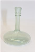 Lot 2088 - Iridescent green glass vase, 9cm high