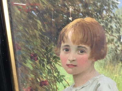 Lot 271 - William Savage Cooper (1861-1943) oil on canvas portrait of a young girl