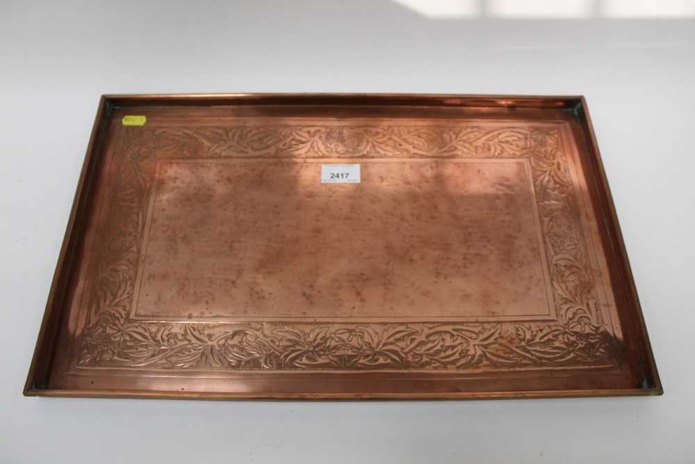 Lot 55 - Arts and Crafts Keswick School of industrial arts copper tray