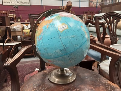 Lot 90 - Old pond yacht and an Imperial world globe