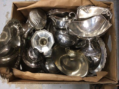 Lot 104 - Box of silver plate