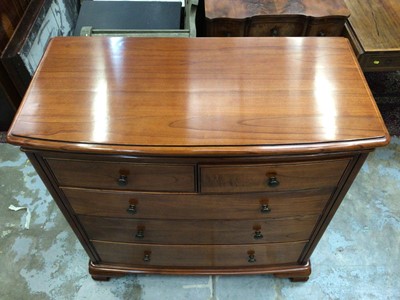 Lot 1030 - Frank Hudson suite comprising of sideboard, chest and a pair of bedside chests