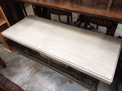 Lot 1044 - Contempory Italian marble coffee table