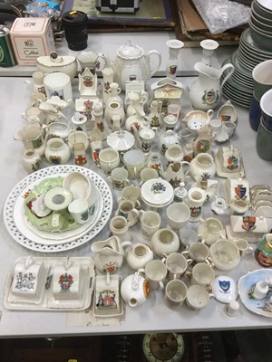 Lot 480 - Large collection of crested china, including Carlton, Grafton, etc