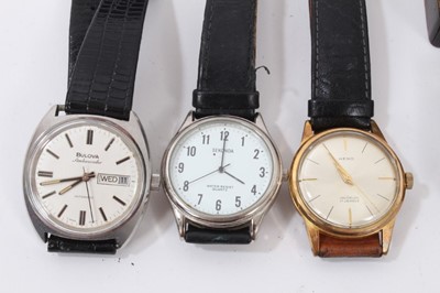 Lot 307 - Three vintage wristwatches, 19th century tortoiseshell trinket bo, other boxes, clocks and items  of virtu