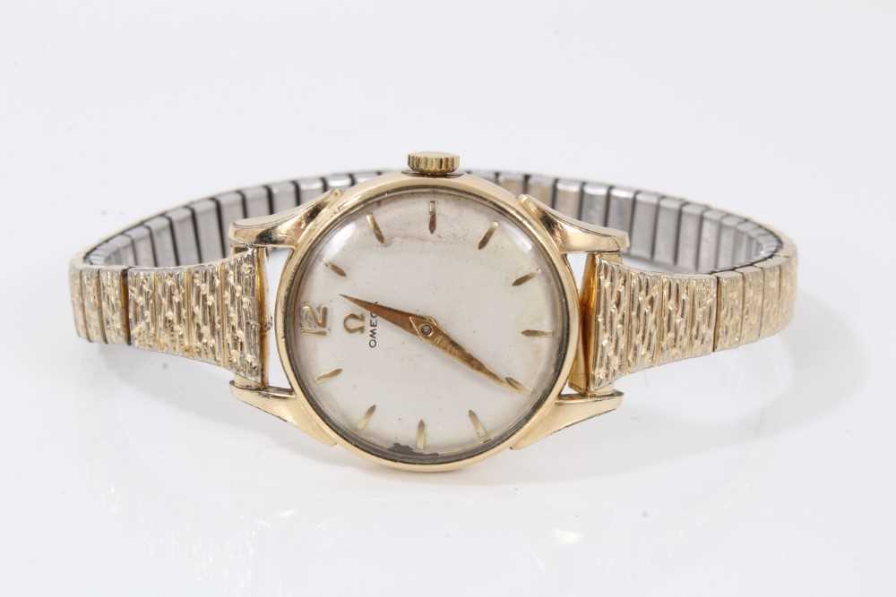 Lot 15 - 1950s ladies Omega gold plated wristwatch