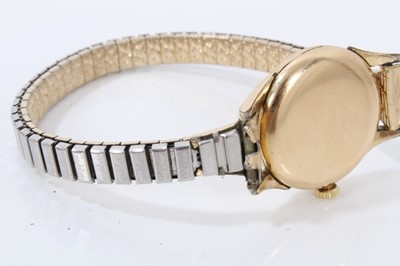 Lot 15 - 1950s ladies Omega gold plated wristwatch