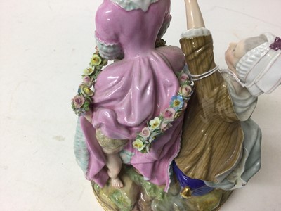 Lot 139 - 19th century Meissen porcelain figure group