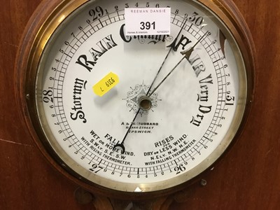 Lot 391 - Edwardian Carved barometer