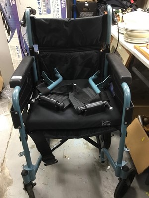 Lot 1176 - Folding wheel chair