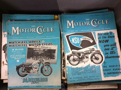 Lot 443 - Collection of 1940s- 1990s Motorcycle Magazines