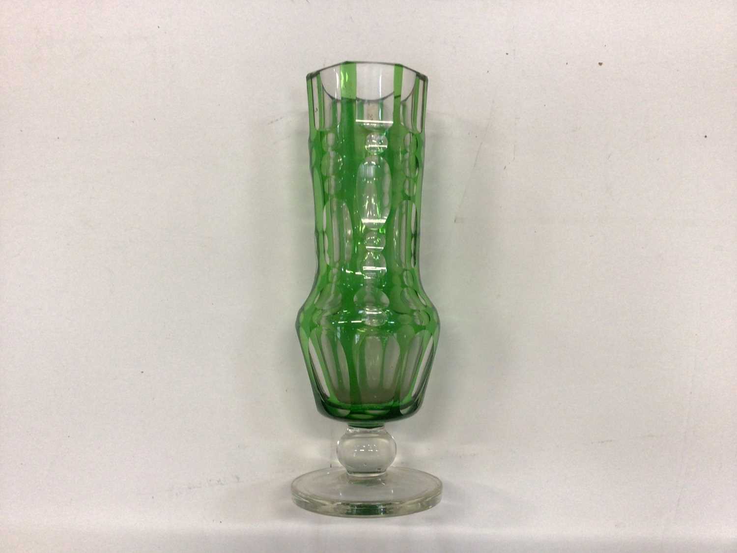 Lot 534 Three overlaid cut glass items