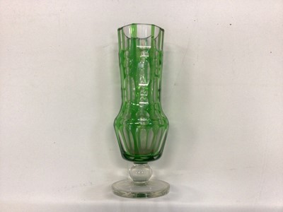 Lot 534 - Three overlaid cut glass items