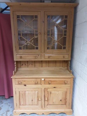 Lot 1026 - Pine two height dresser