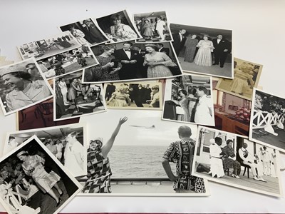 Lot 48 - H.M.Yacht ‘Britannia’ - fascinating collection of photographs of the Royal Family aboard, interiors and receptions - some informal shots