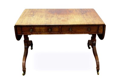 Lot 1382 - George III mahogany sofa table