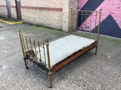 Lot 1000 - Victorian brass single bed