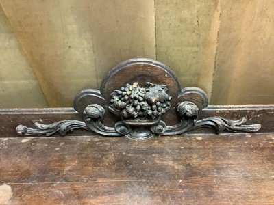 Lot 1390 - Very large Victorian carved oak serving table