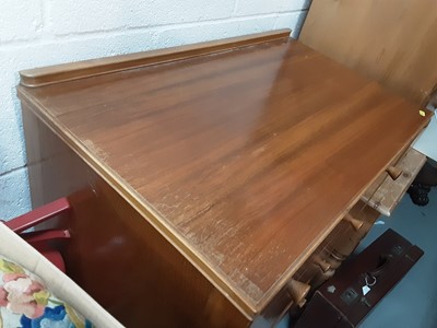 Lot 1128 - Teak of four drawers on square tapered legs