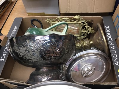 Lot 435 - Sundry items, including silver plate, lead soldiers, etc