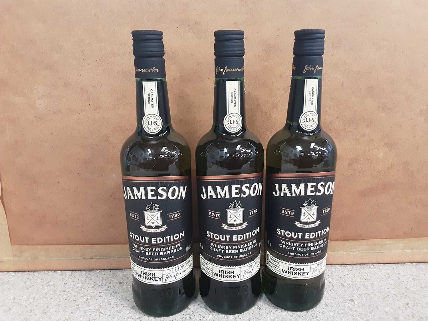 Lot 6 - Three bottles of Jameson Stout Edition 70cl Irish whisky