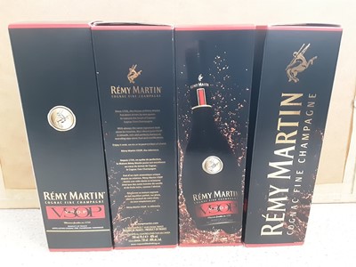 Lot 12 - Four bottles of Remy Martin VSOP Cognac Fine Champagne 770c, in original boxes
