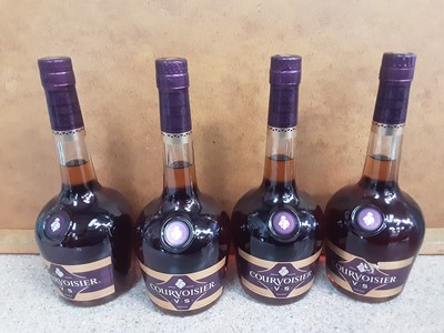 Lot 16 - Four bottles of Courvoisier V.S Cognac 70cl