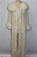 Lot 1479 - 1930s negligee / boudoir gown in fine cream...