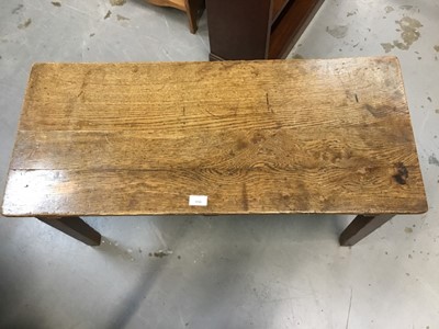 Lot 956 - Old elm coffee table with rectangular top